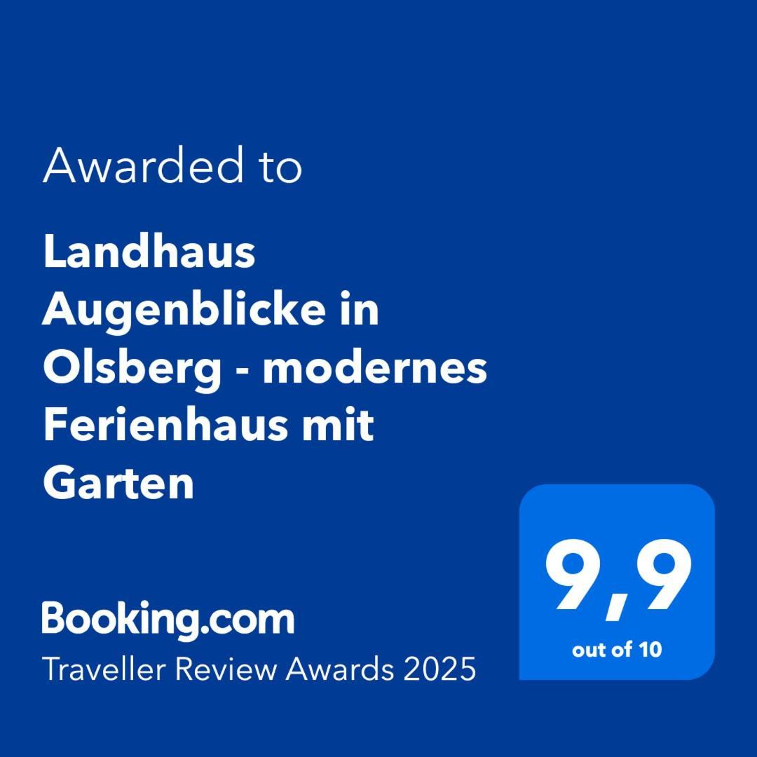 Landhaus Augenblicke In Olsberg - Modernes Ferienhaus Mit Garten Exterior foto
